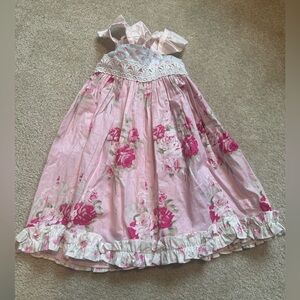 Floral Pink Kids Dress
